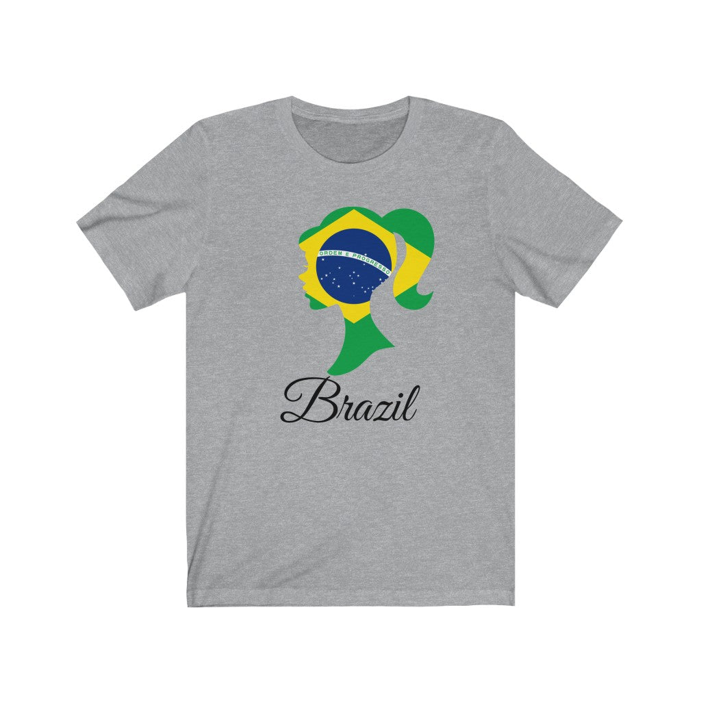 Brazil Girl Flag Premium Tee 1 - Unisex
