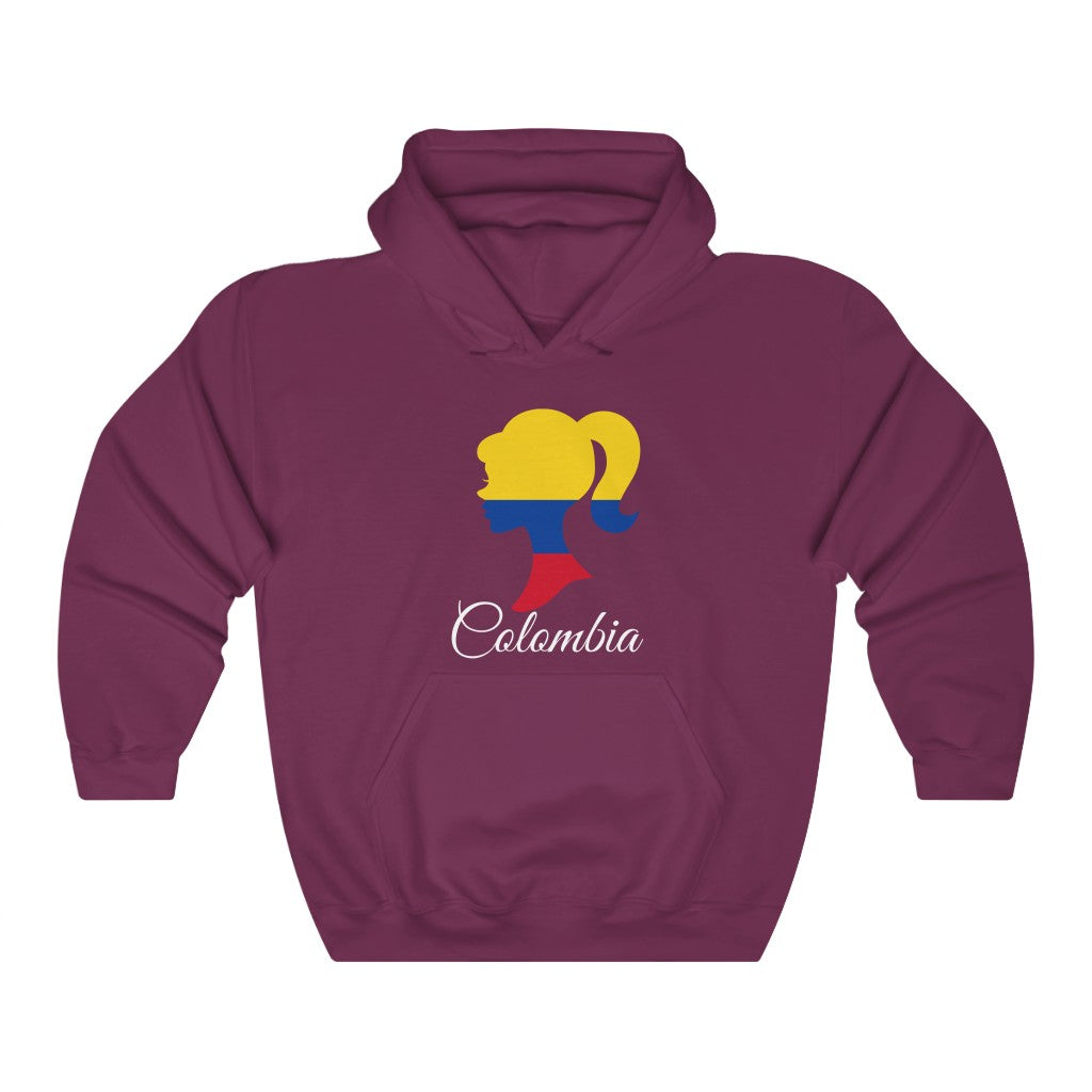 Colombia Girl Flag Hoodie Sweatshirt 2 - Unisex