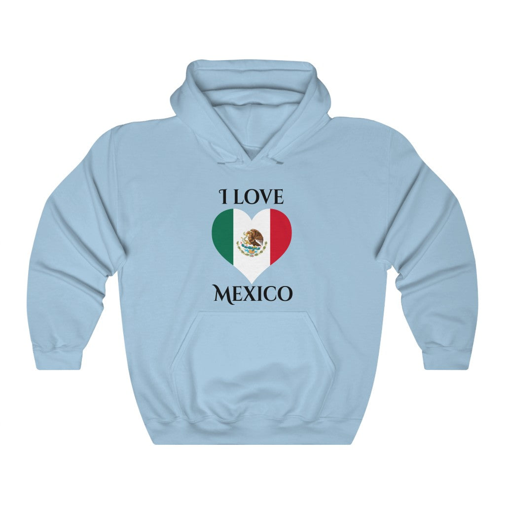 Mexico Heart Flag Hoodie Sweatshirt 1 - Unisex