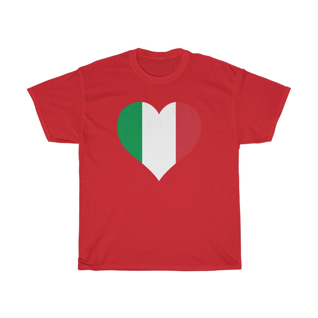 Italy Heart Flag Standard Tee - Unisex