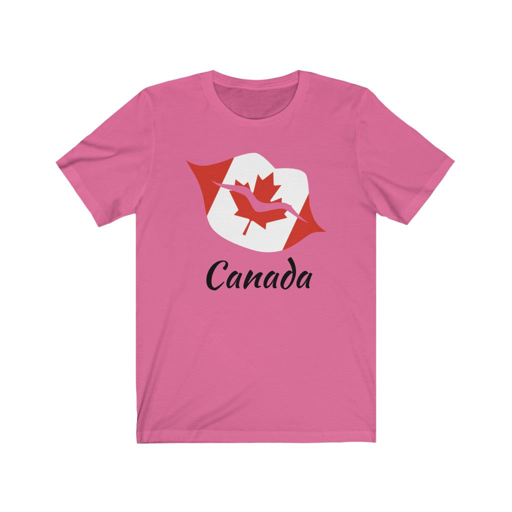 Canada Lips Flag Premium Tee 1 - Unisex