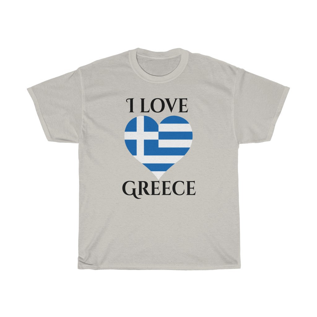 Greece Heart Flag Standard Tee 1 - Unisex