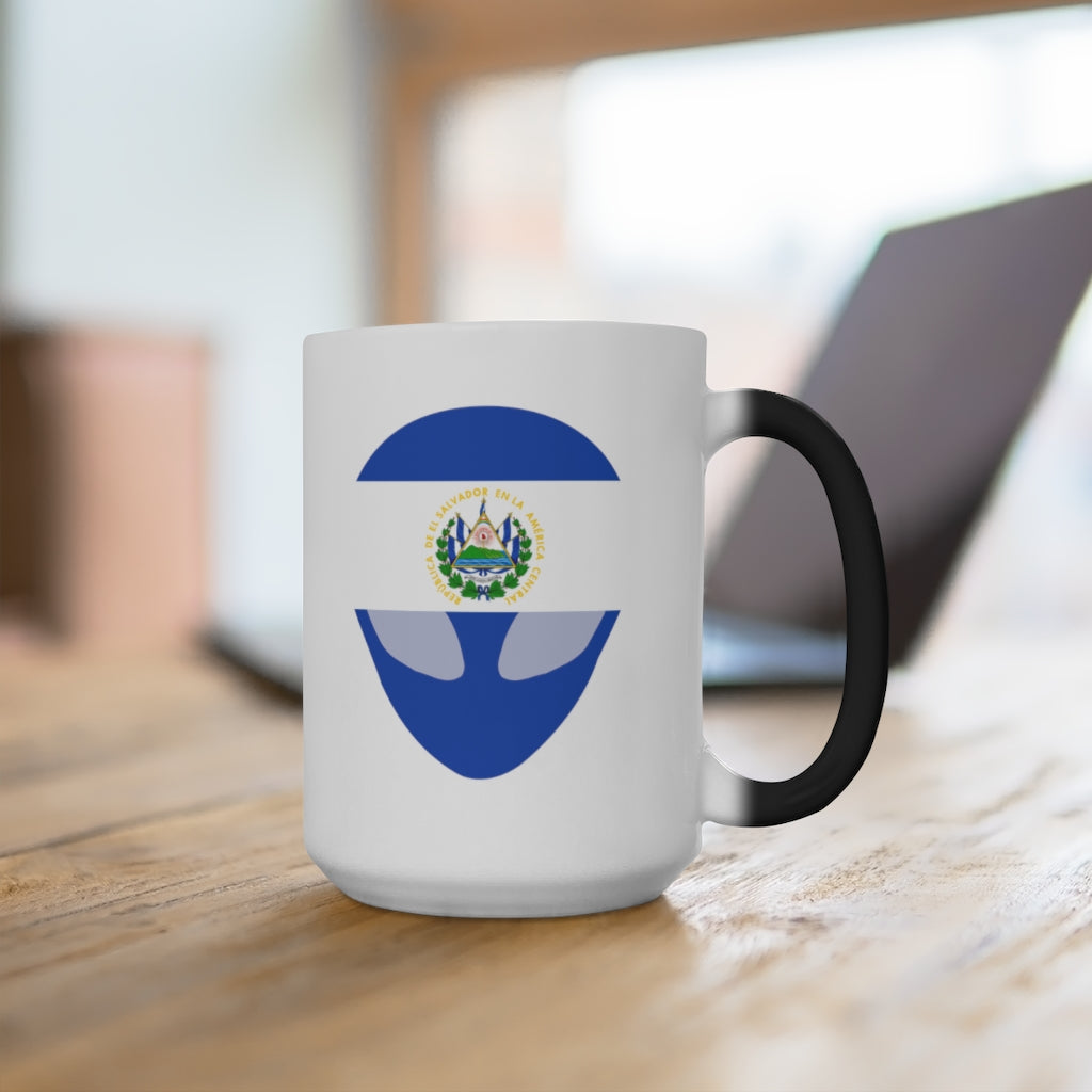 El Salvador Republic Alien Color Changing Mug