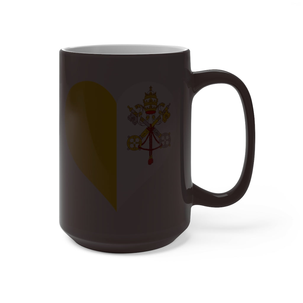Holy See Heart Color Changing Mug