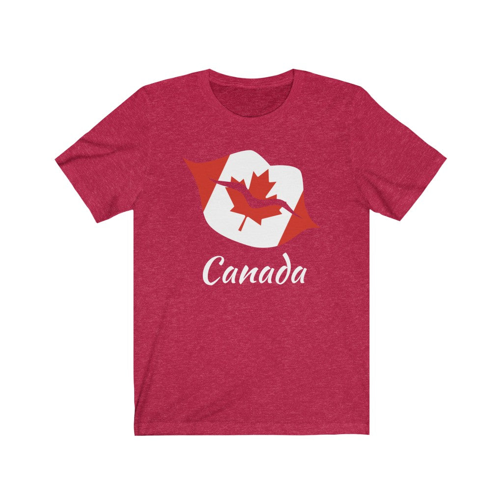 Canada Lips Flag Premium Tee 2 - Unisex