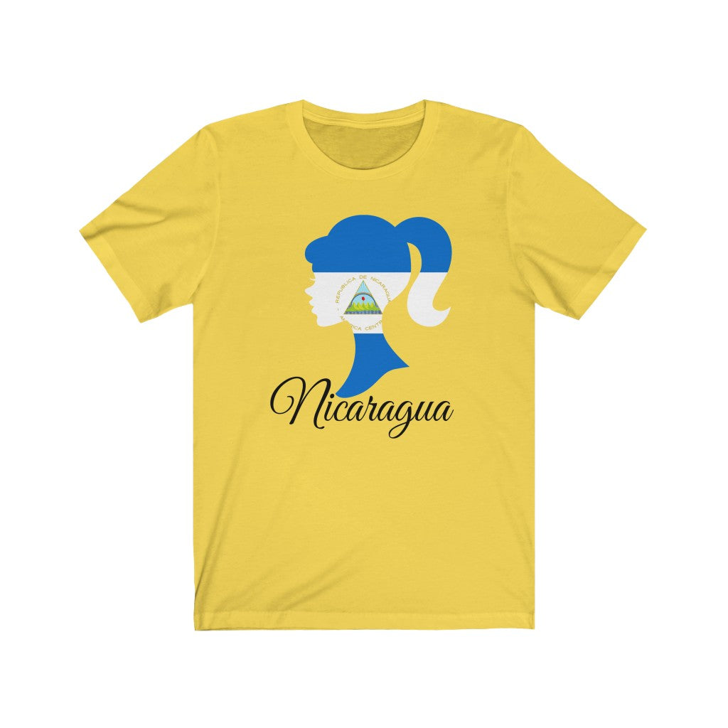 Nicaragua Girl Flag Premium Tee 1 - Unisex