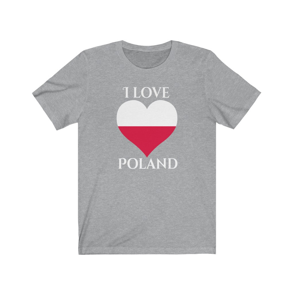 Poland Heart Flag Premium Tee 2 - Unisex