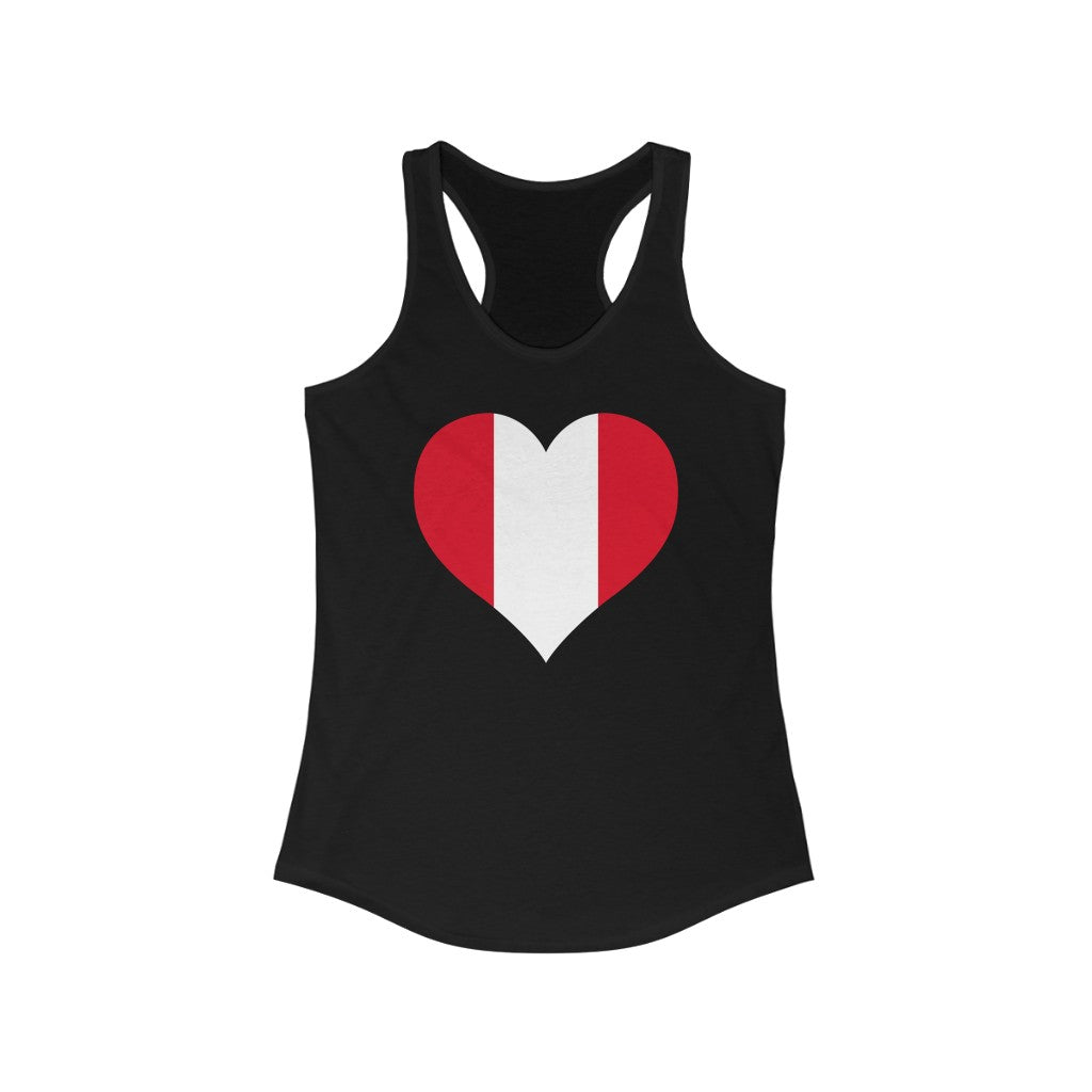 Peru Heart Flag Tank - Women