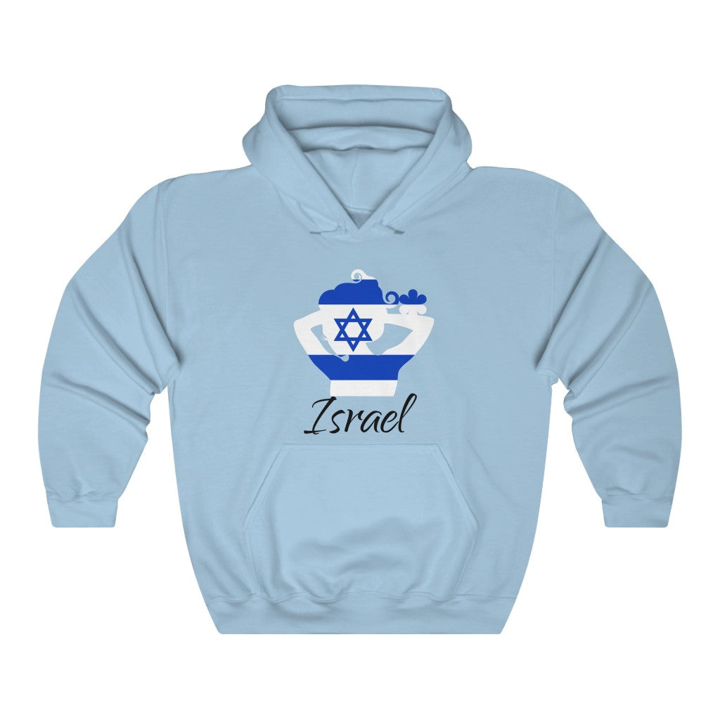 Israel Lady Flag Hoodie Sweatshirt 1 - Unisex
