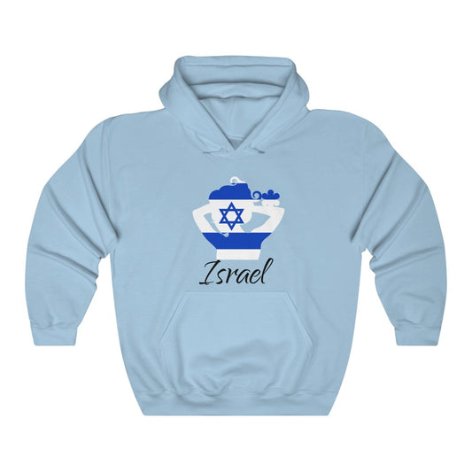 Israel Lady Flag Hoodie Sweatshirt 1 - Unisex