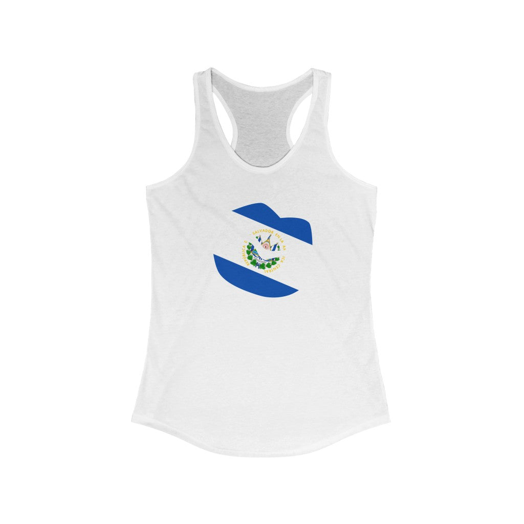 El Salvador Lips Flag Tank - Women