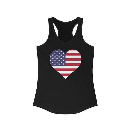 United States of America Heart Flag Tank - Women