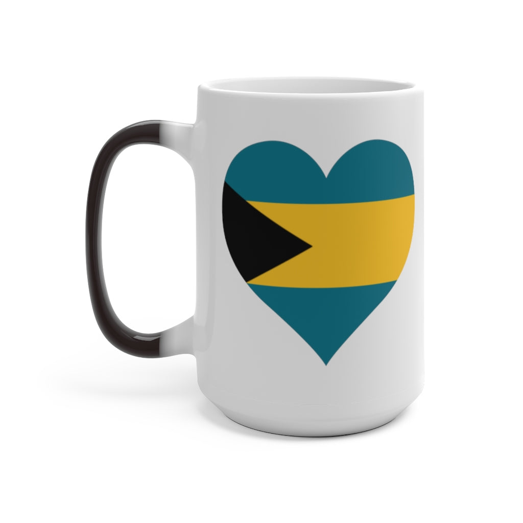 Bahamas Heart Color Changing Mug
