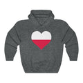 Poland Heart Flag Hoodie Sweatshirt - Unisex