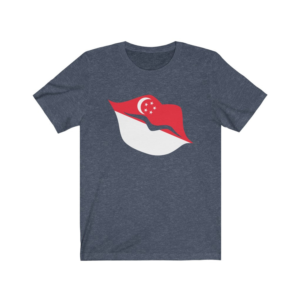 Singapore Lips Flag Premium Tee - Unisex