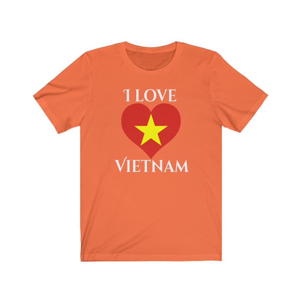Vietnam Heart Flag Premium Tee 2 - Unisex