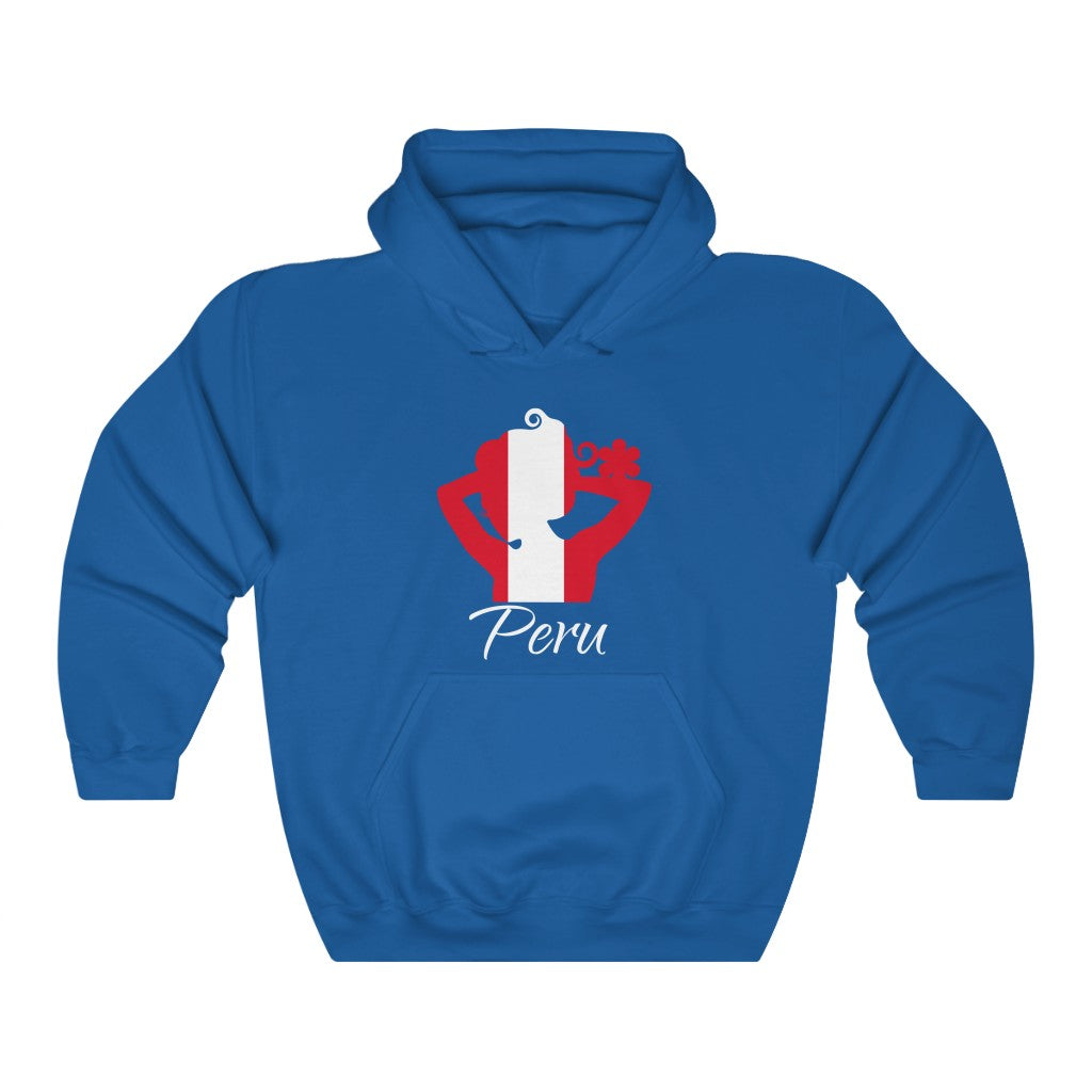 Peru Lady Flag Hoodie Sweatshirt 2 - Unisex