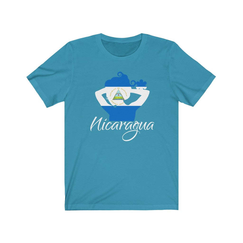 Nicaragua Lady Flag Premium Tee 2 - Unisex