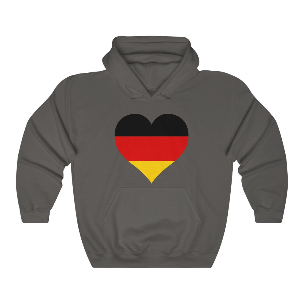 Germany Heart Flag Hoodie Sweatshirt - Unisex