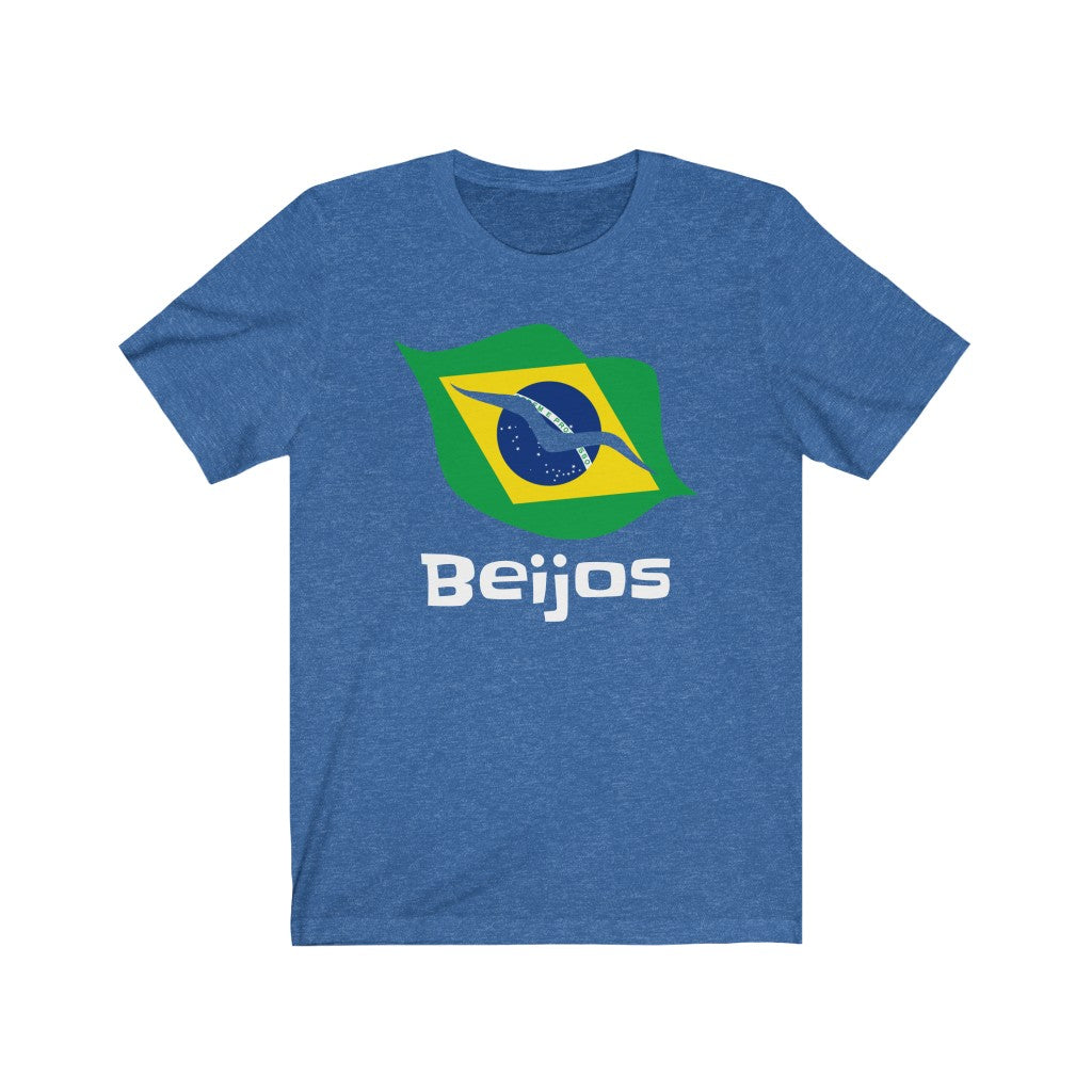 Brazil (Beijos) Lips Flag Premium Tee 2 - Unisex
