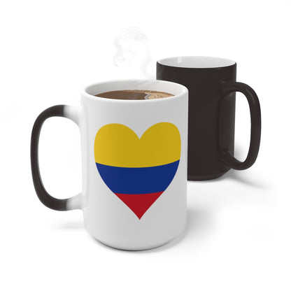 Colombia Heart Color Changing Mug