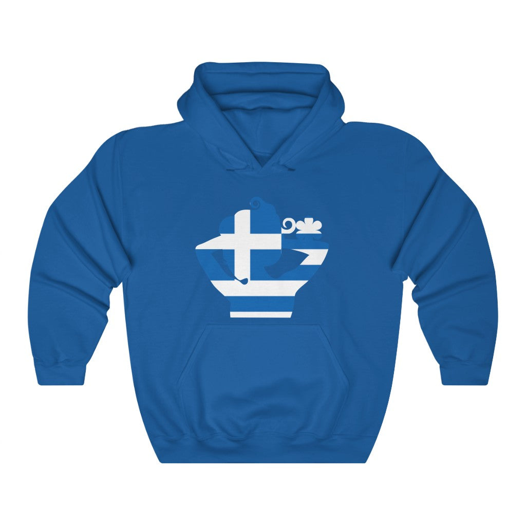 Greece Lady Flag Hoodie Sweatshirt - Unisex