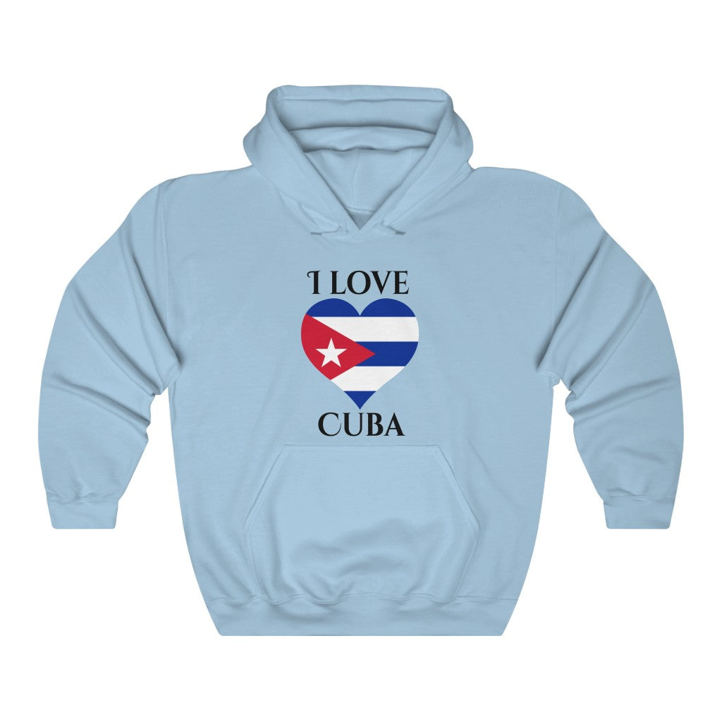 Cuba Heart Flag Hoodie Sweatshirt 1 - Unisex