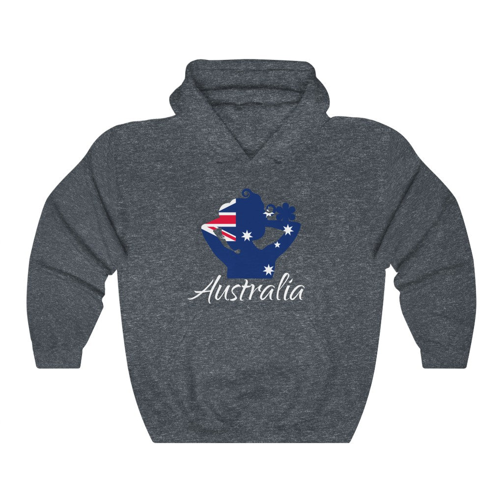 Australia Lady Flag Hoodie Sweatshirt 2 - Unisex