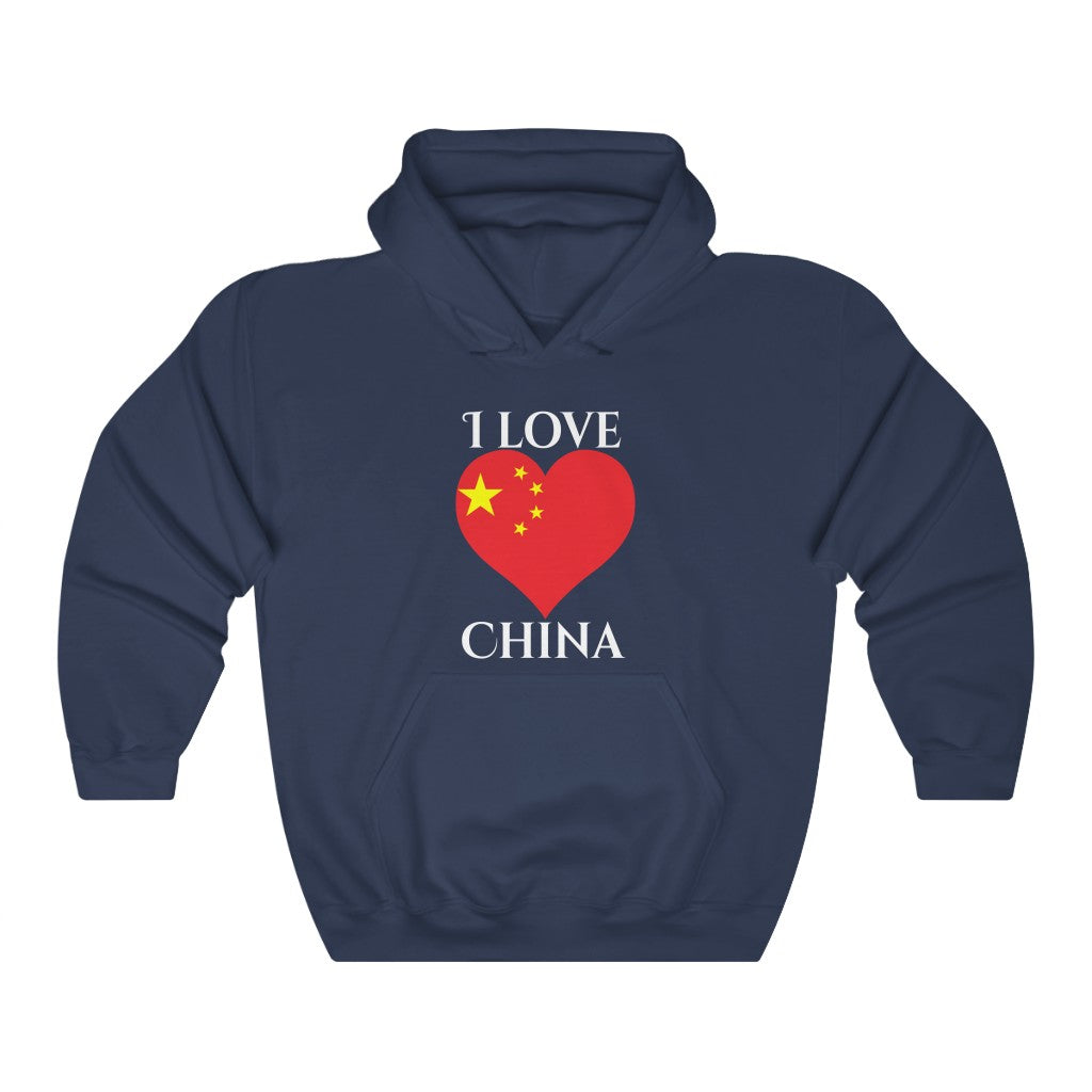 China Heart Flag Hoodie Sweatshirt 2 - Unisex