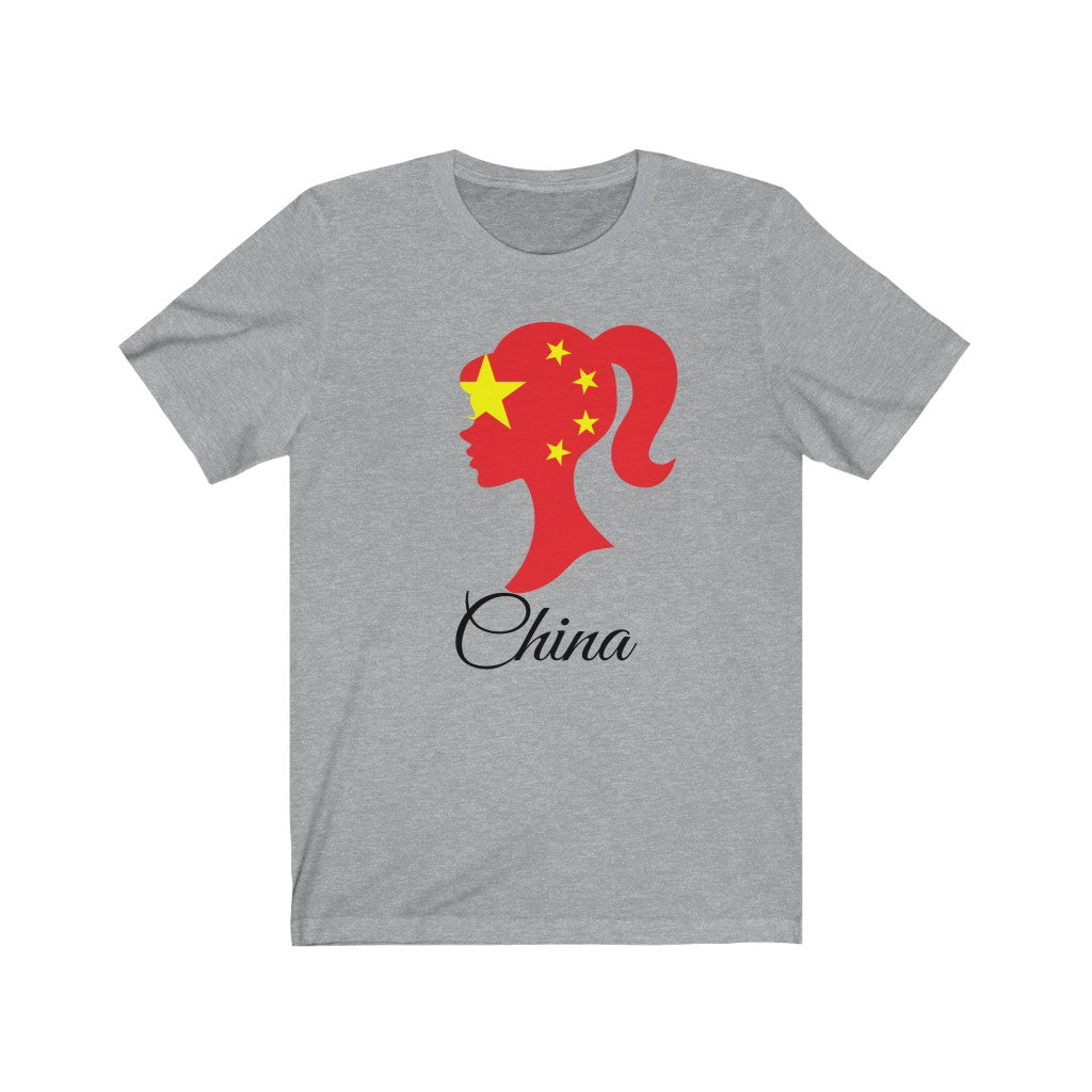 China Girl Flag Premium Tee 1 - Unisex