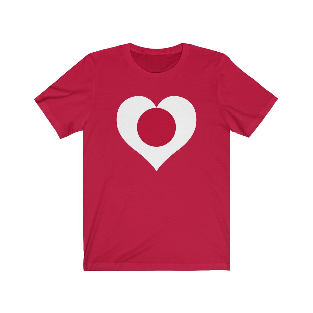 Japan Heart Flag Premium Tee - Unisex