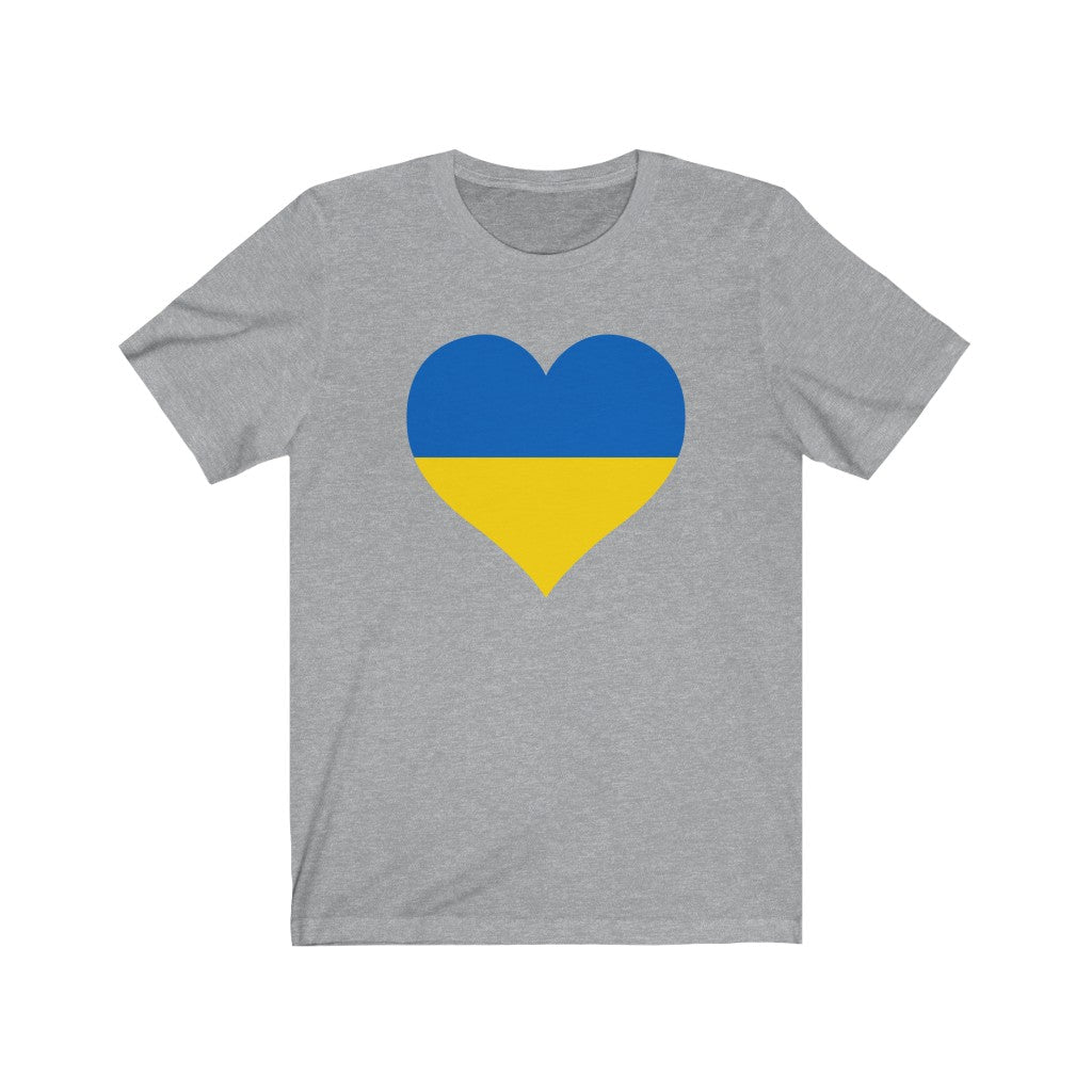 Ukraine Heart Flag Premium Tee - Unisex