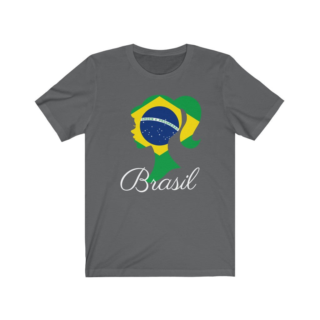 Brazil (Brasil) Girl Flag Premium Tee 2 - Unisex