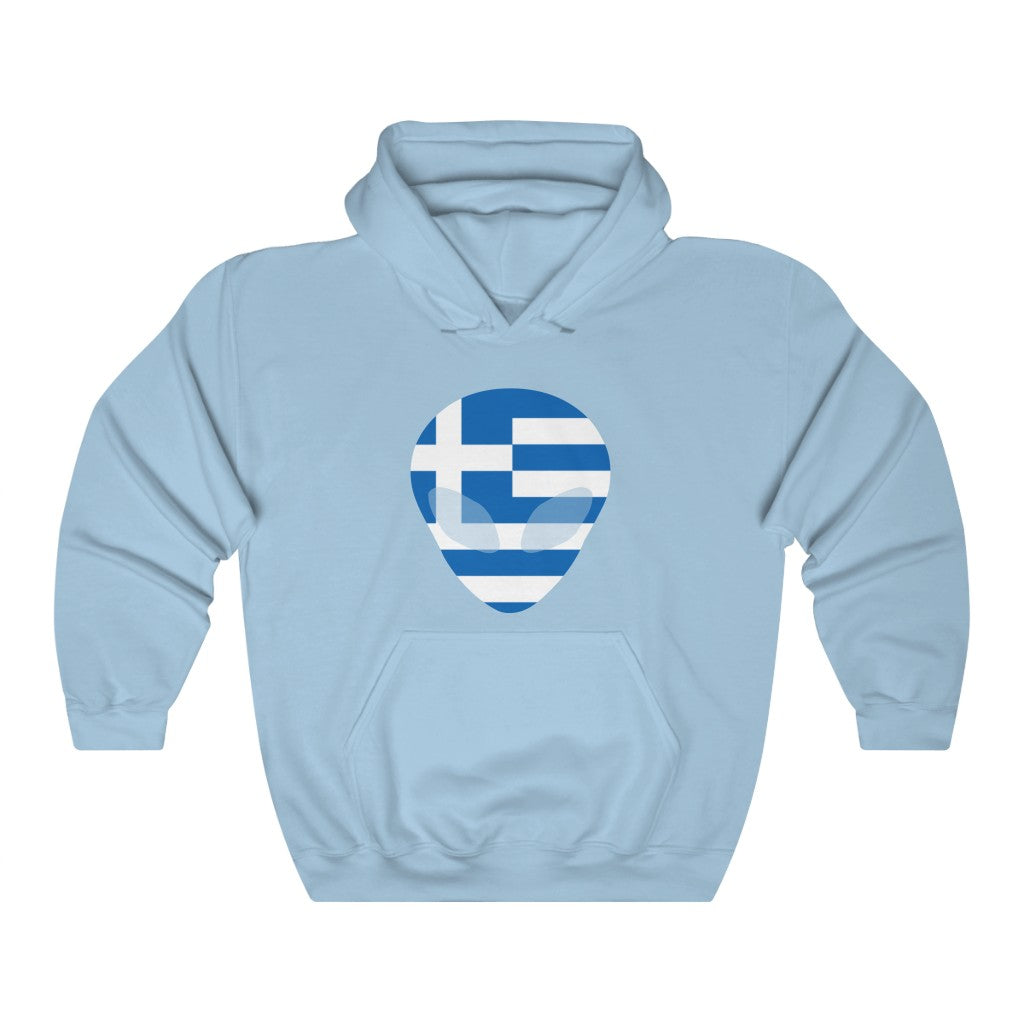 Greece Alien Flag Hoodie Sweatshirt - Unisex