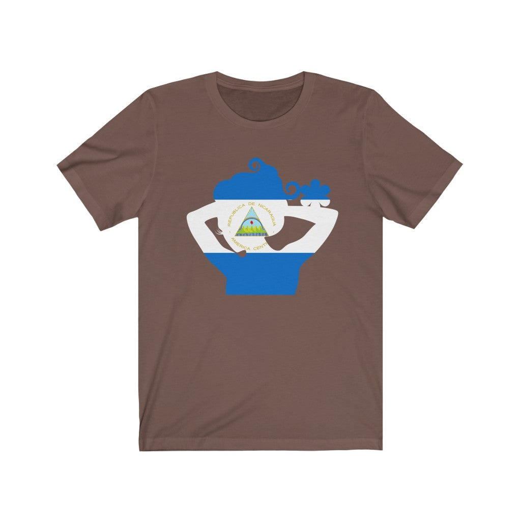 Nicaragua Lady Flag Premium Tee - Unisex