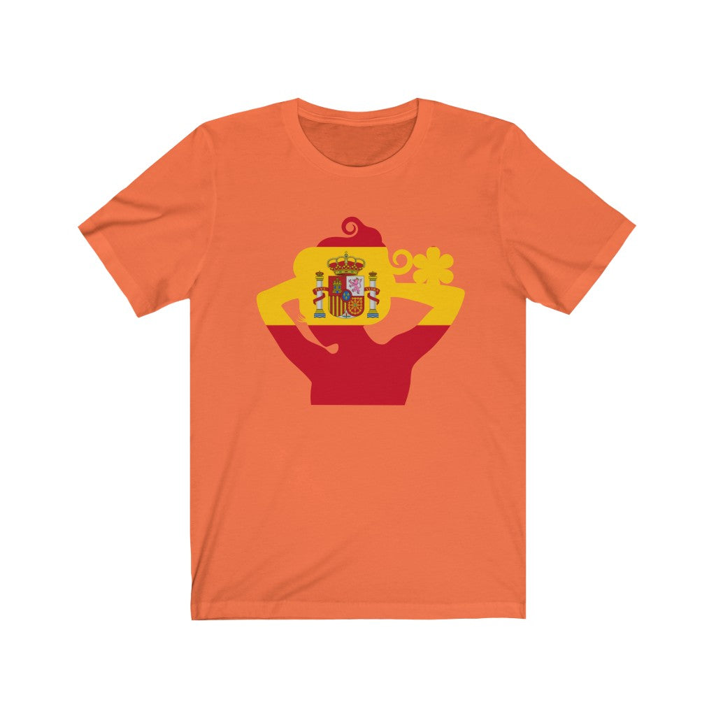 Spain Lady Flag Premium Tee - Unisex