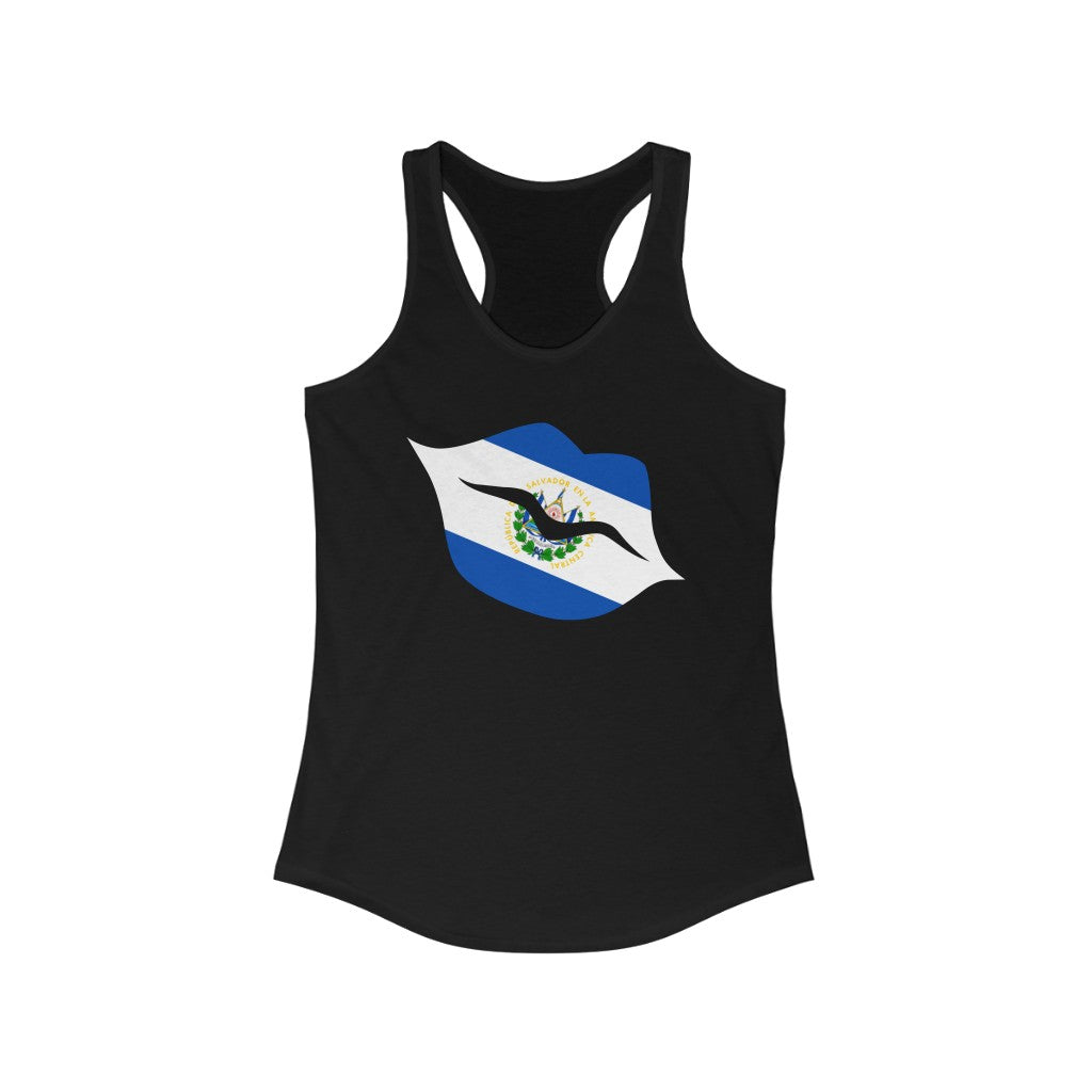 El Salvador Lips Flag Tank - Women