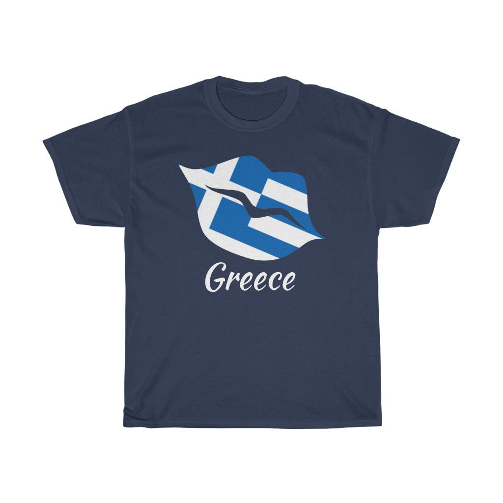 Greece Lips Flag Standard Tee 2 - Unisex