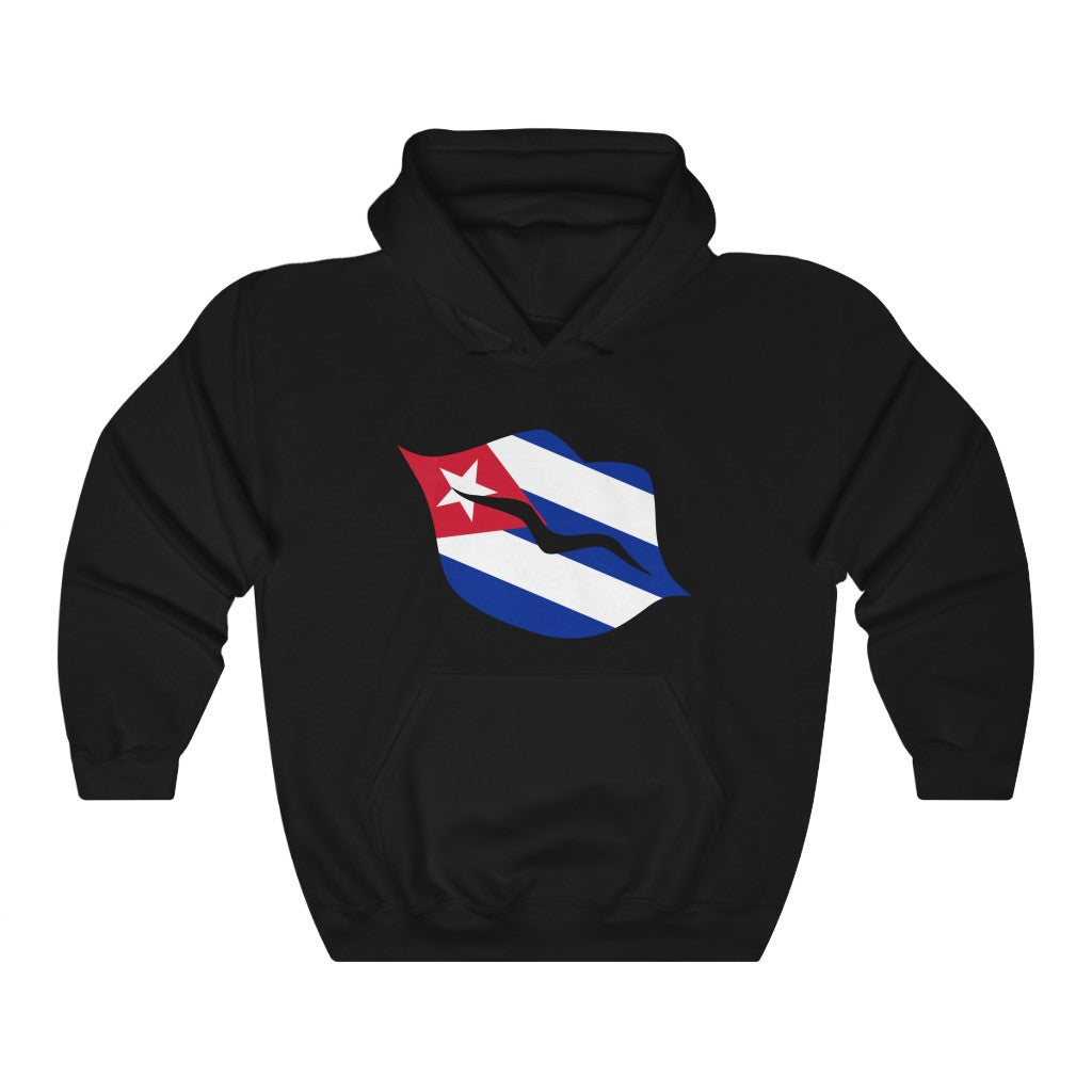 Cuba Lips Flag Hoodie Sweatshirt - Unisex