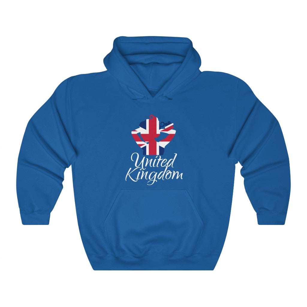 United Kingdom Lady Flag Hoodie Sweatshirt 2 - Unisex