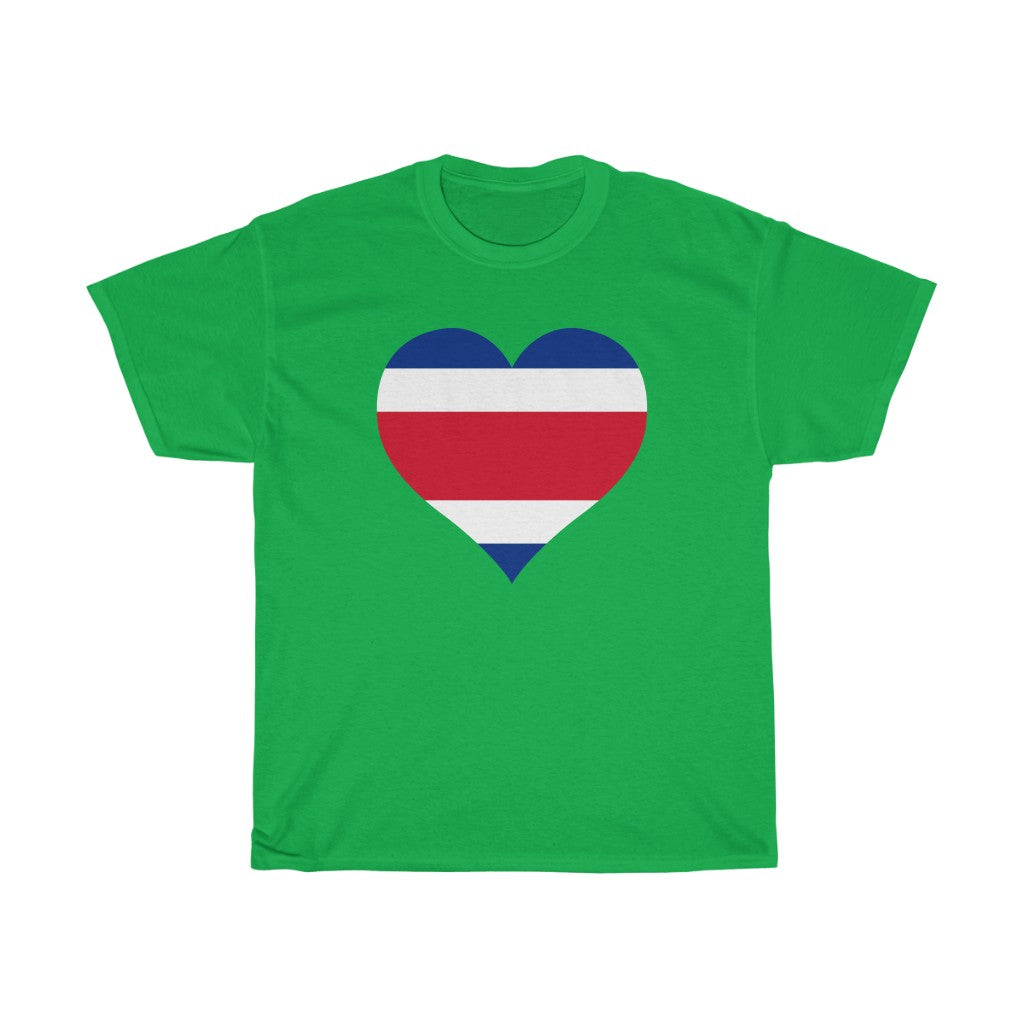 Costa Rica Heart Flag Standard Tee - Unisex