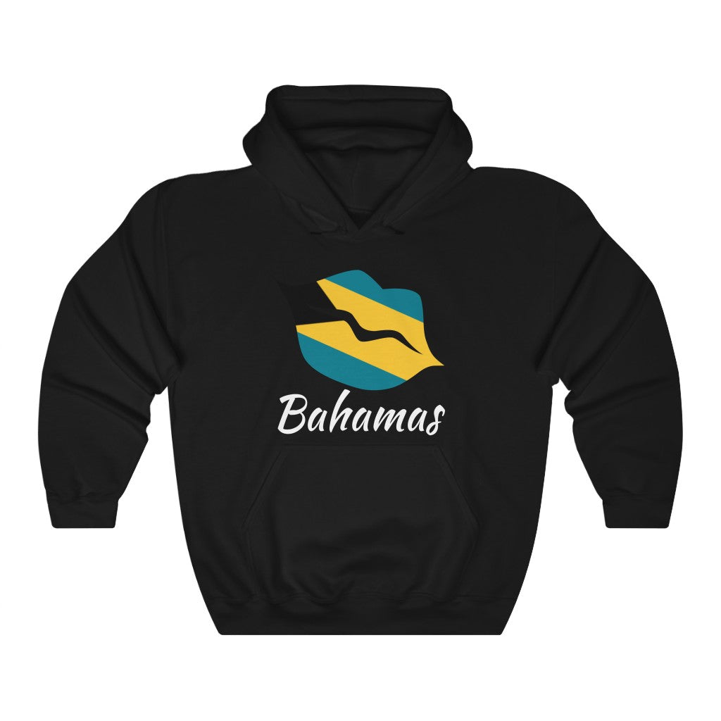 Bahamas Lips Flag Hoodie Sweatshirt 2 - Unisex