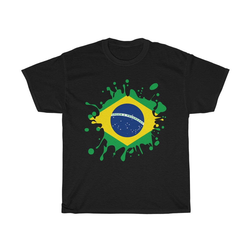 Brazil Splat Flag Standard Tee - Unisex