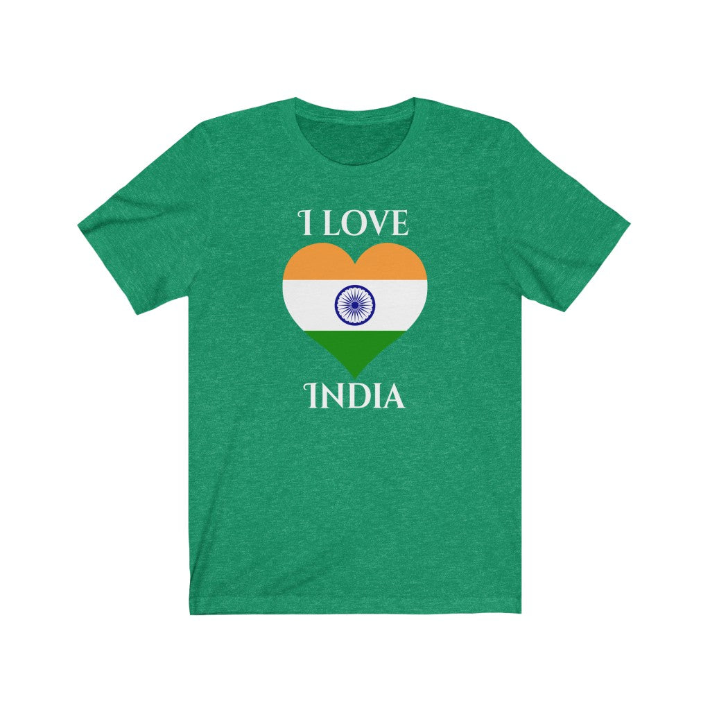 India Heart Flag Premium Tee 2 - Unisex