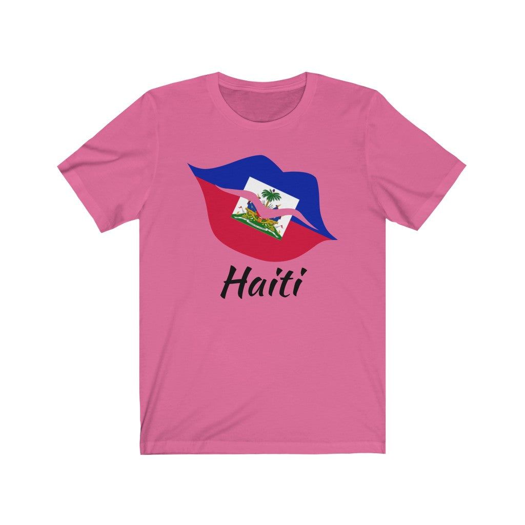 Haiti Lips Flag Premium Tee 1 - Unisex