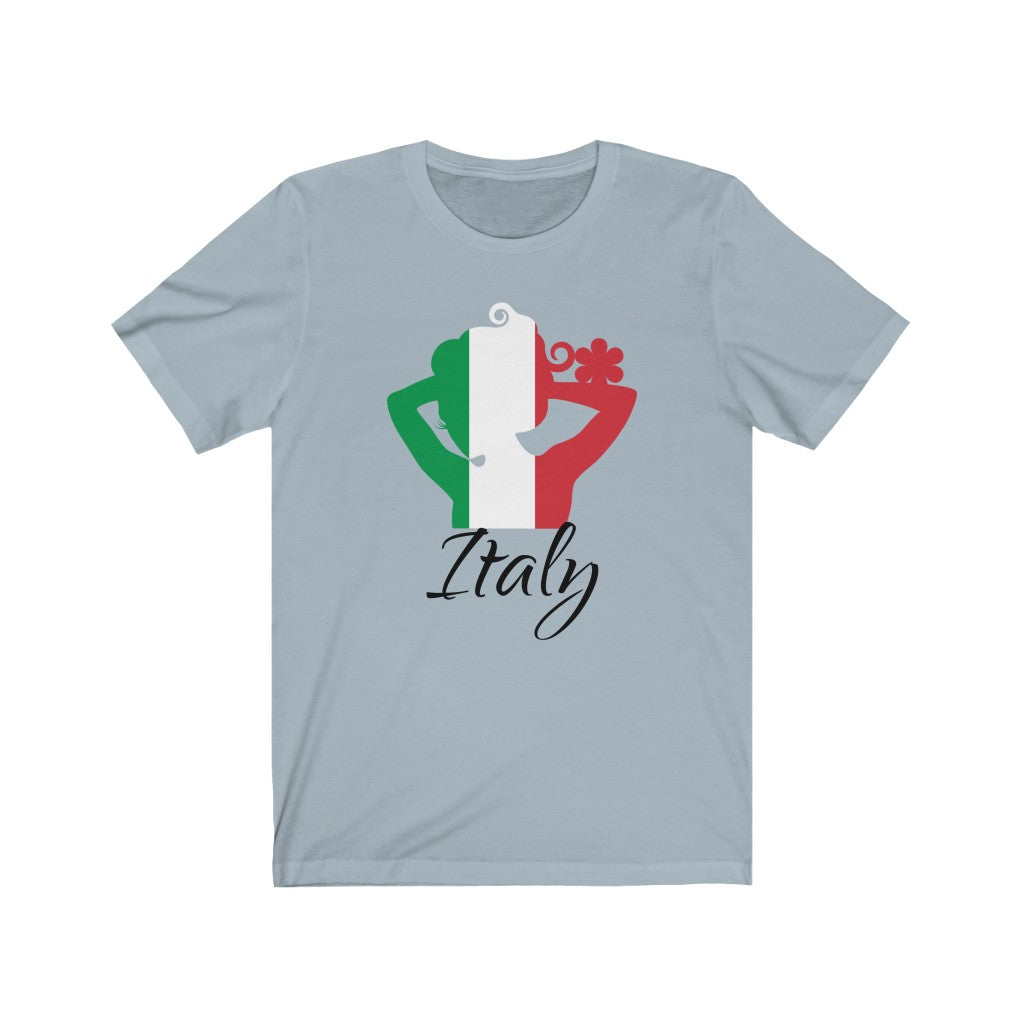 Italy Lady Flag Premium Tee 1 - Unisex