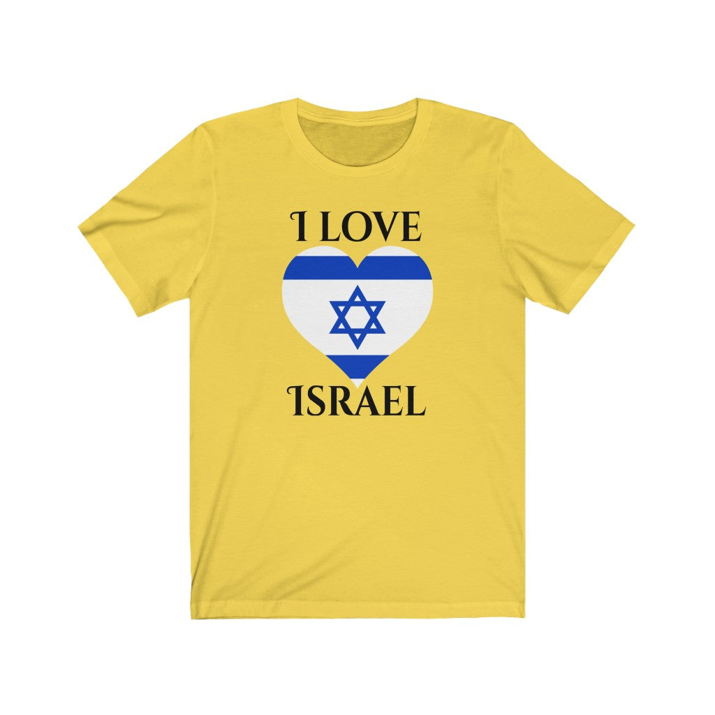 Israel Heart Flag Premium Tee 1 - Unisex