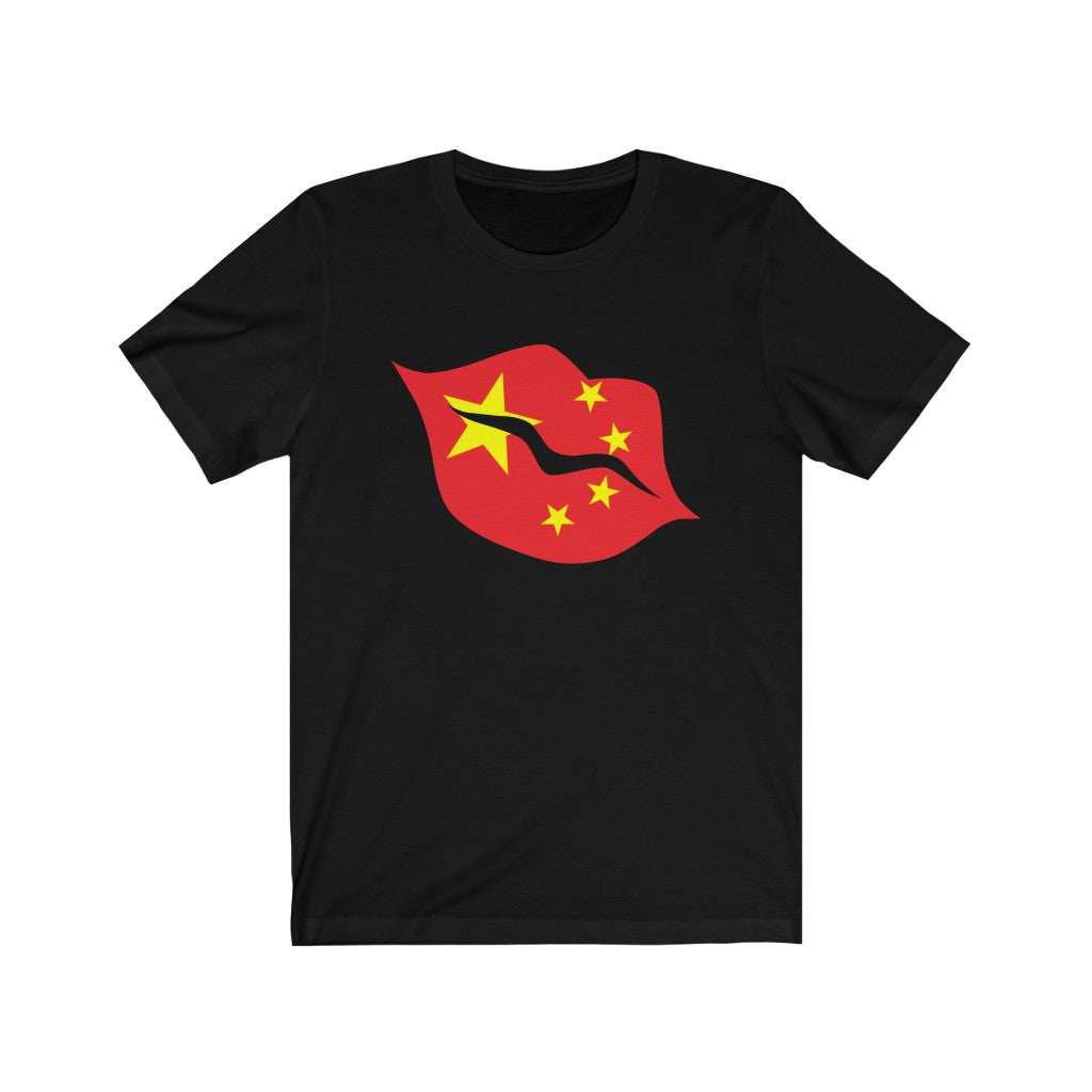 China Lips Flag Premium Tee - Unisex