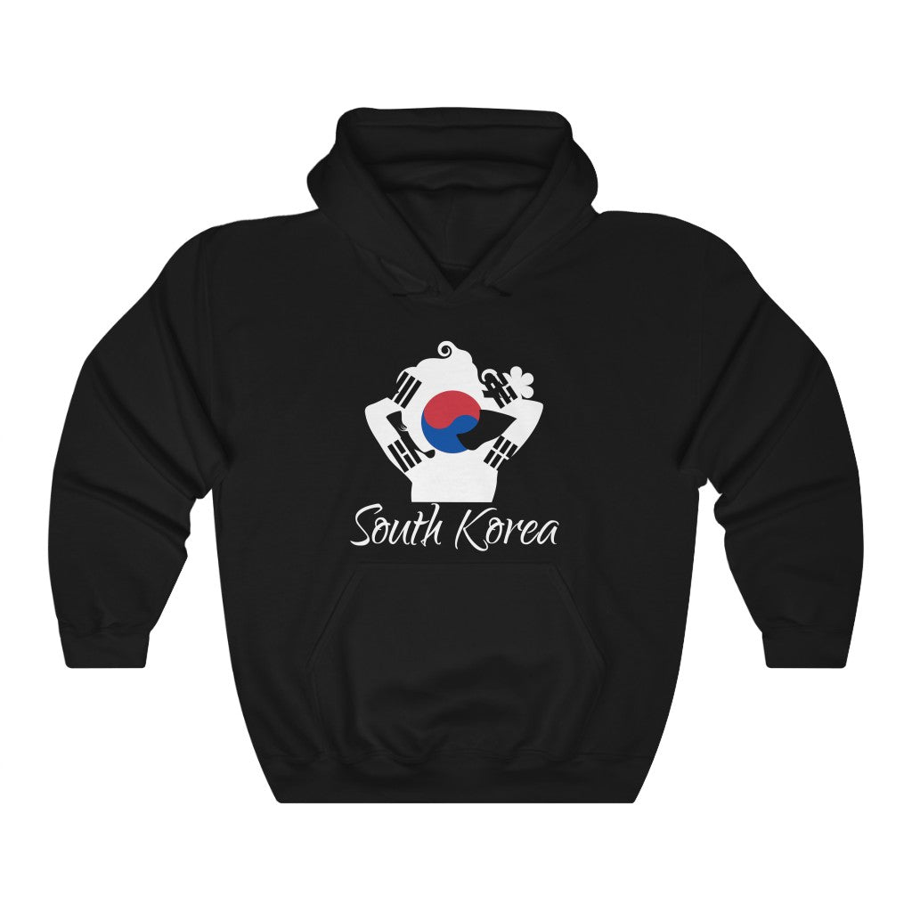 South Korea Lady Flag Hoodie Sweatshirt 2 - Unisex