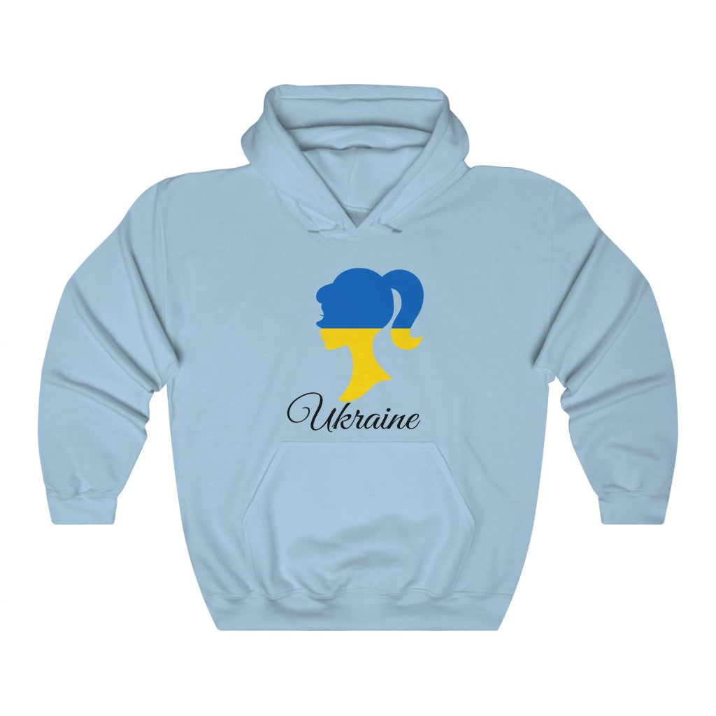Ukraine Girl Flag Hoodie Sweatshirt 1 - Unisex